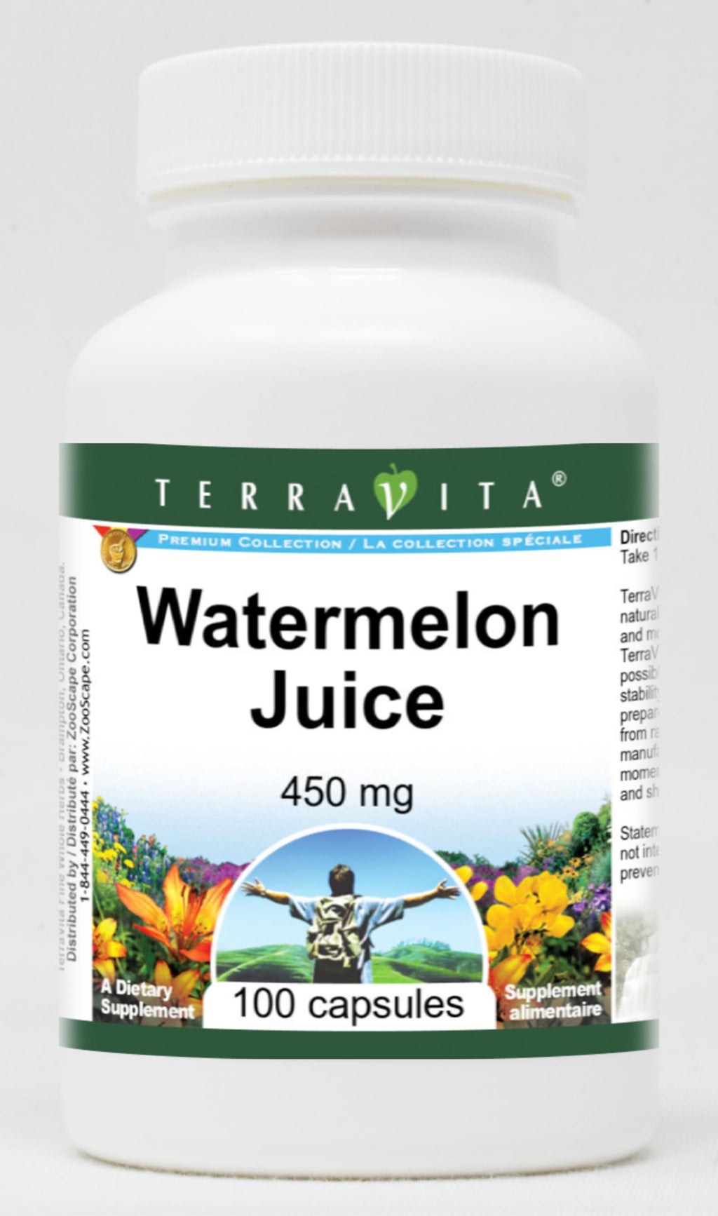 Terravita Watermelon Juice - 450 mg (100 Capsules, ZIN: 521610)