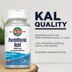 KAL 1000 Mg Pantothenic Acid Tablets