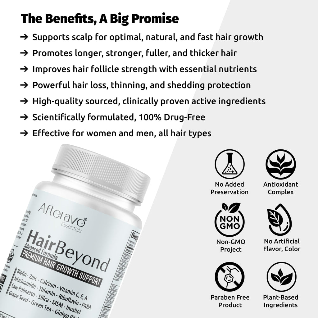 Afterave Essentials HairBeyond Advanced Hair Growth Formula - 60 Tablets - image 3