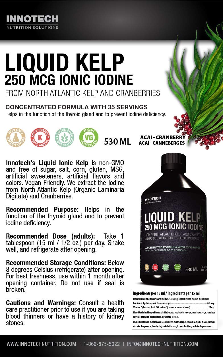 Innotech Nutrition Liquid Ionic Kelp Iodine Supplement - 530ml - image 3