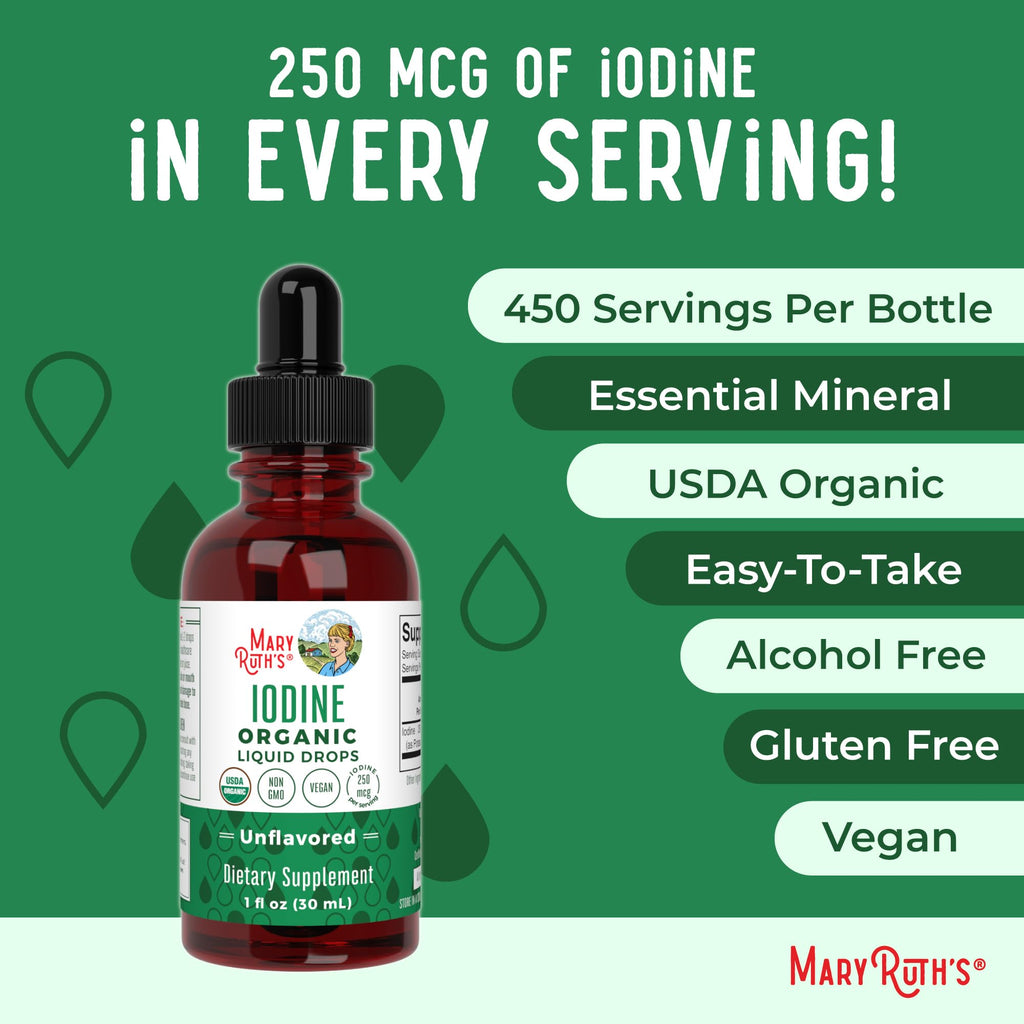 MaryRuth's USDA Organic Iodine Liquid Drops - 1 fl oz - image 7
