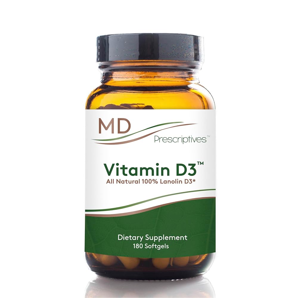 MD Prescriptives Vitamin D3 5000 IU - 180 Softgels