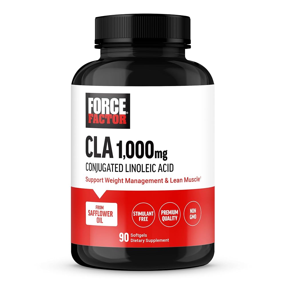 Force Factor CLA 1000 mg Conjugated Linoleic Acid - 90 Softgels