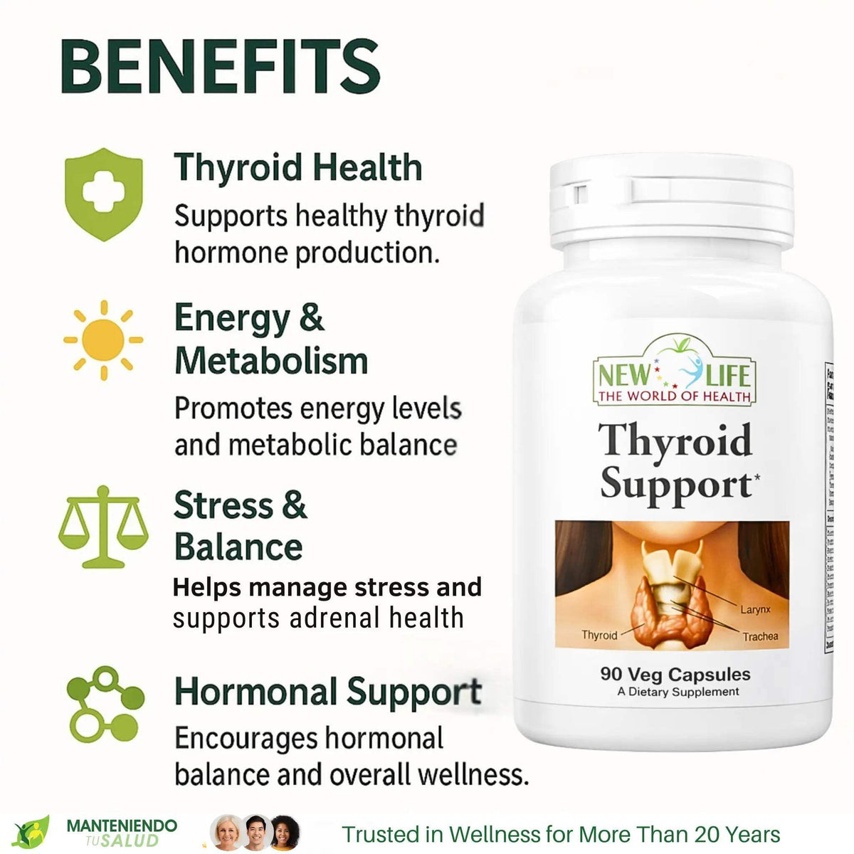 Manteniendo Tu Salud Thyroid Support with Iodine & Selenium - image 3