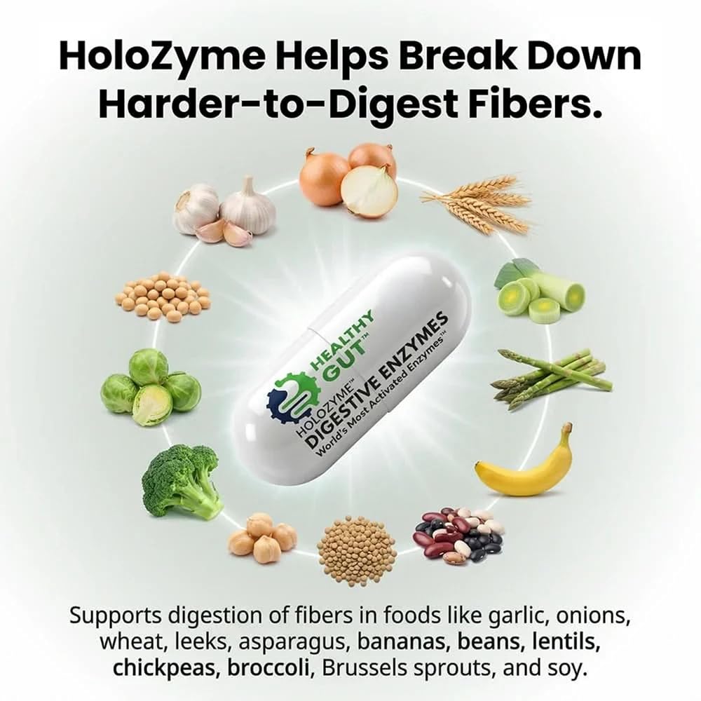 Healthy Gut HoloZyme Max Strength Digestive Enzymes - 30 Capsules - image 8