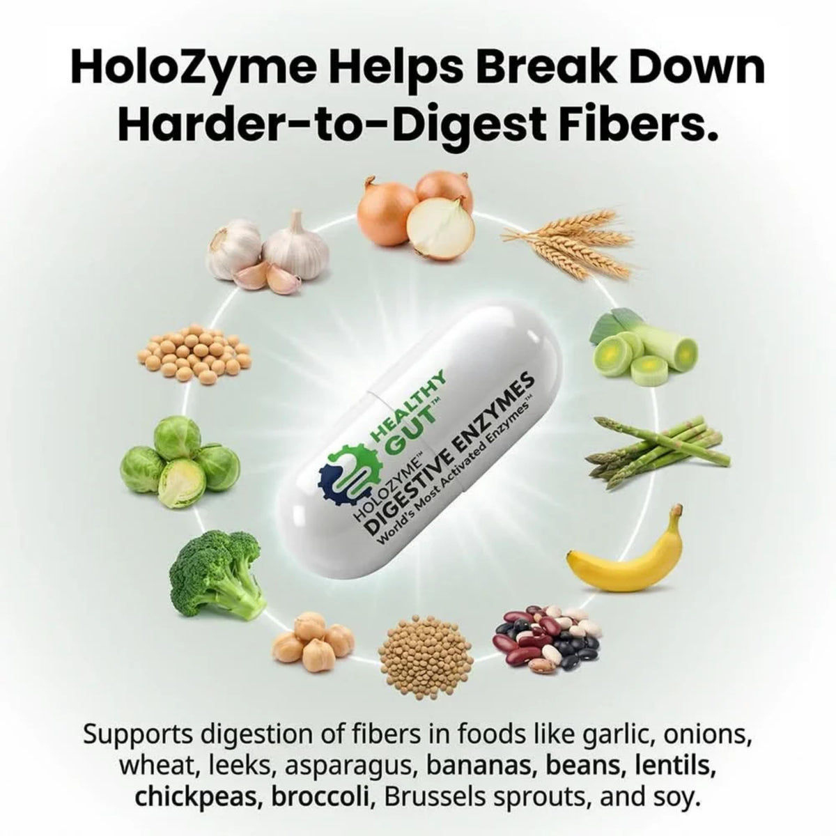 Healthy Gut HoloZyme Max Strength Digestive Enzymes - 180 Capsules - image 8