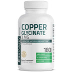 Bronson Copper 3 mg Bisglycinate Chelate - 180 Vegetarian Tablets - image 5
