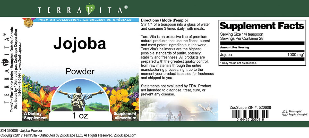Terravita Jojoba Powder Herbal Supplement - 3 oz (3 Pack) - image 3