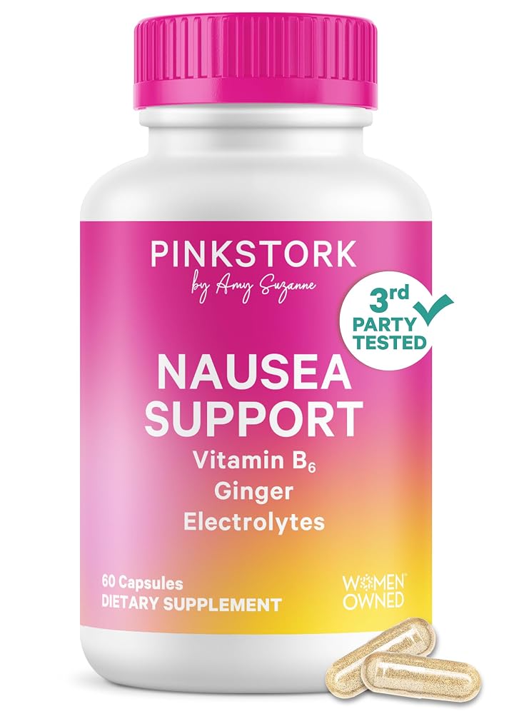 Pink Stork Vitamin B6 Ginger Electrolyte Capsules - 60 Count