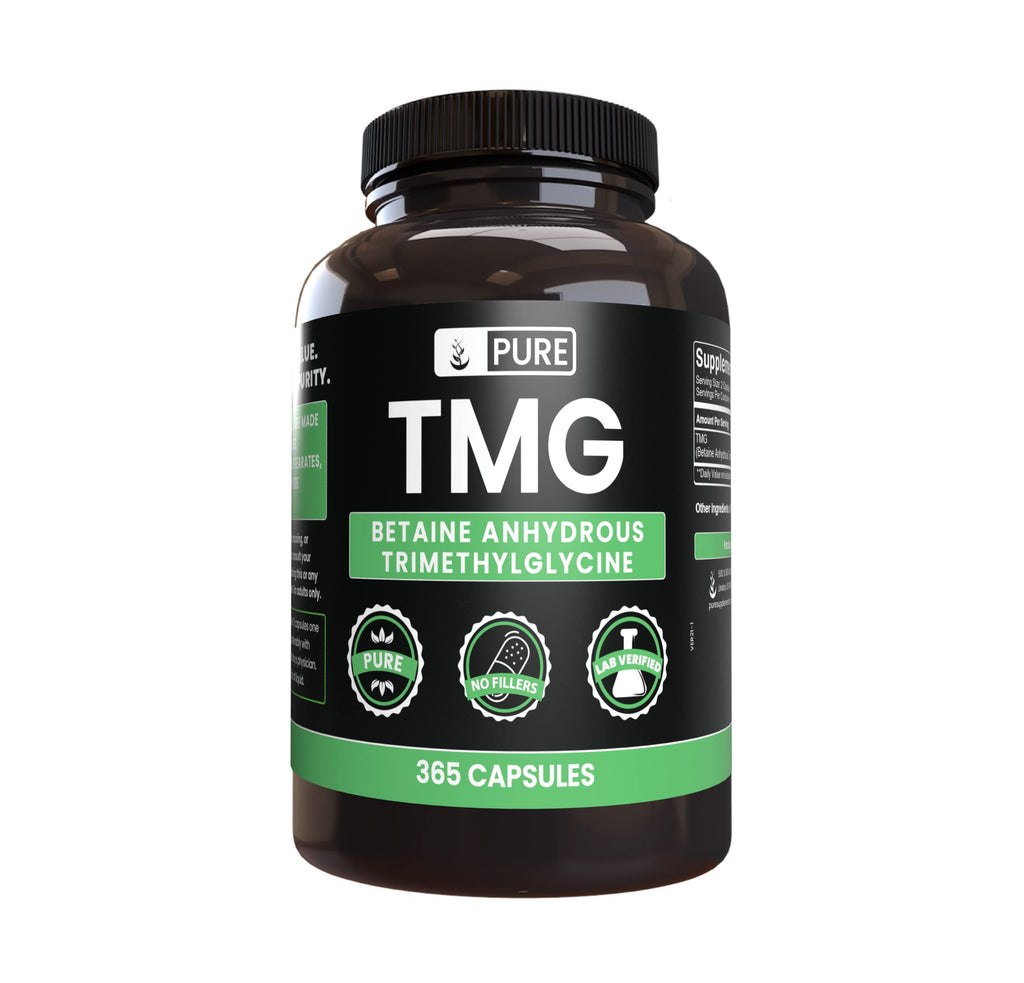 Pure Original Ingredients TMG Betaine Trimethylglycine - 365 Capsules