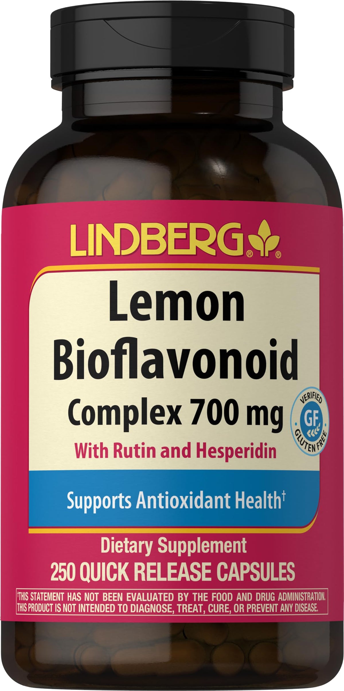 Lindberg Lemon Bioflavonoid Complex 700mg - 250 Capsules