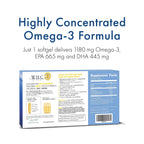WHC UnoCardio 1000 Omega-3 Fish Oil with D3 - 60 Softgels - image 2