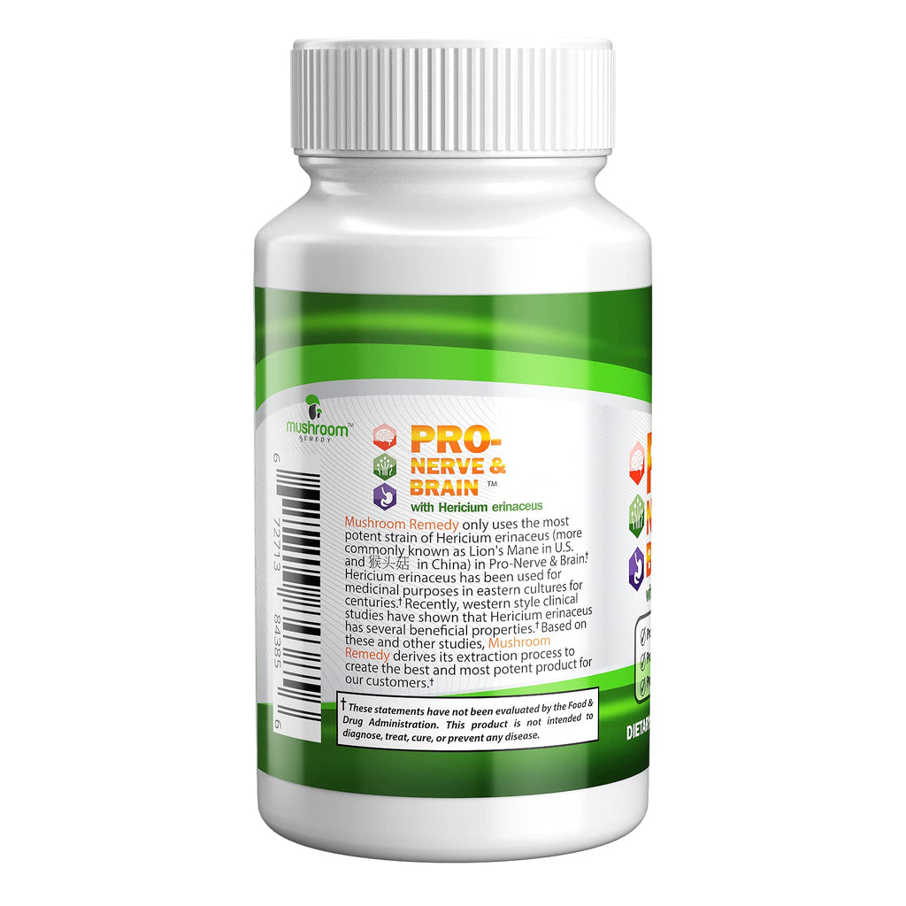 Mushroom Remedy PRO-Nerve & Brain Lion's Mane - 60 Tablets - image 2