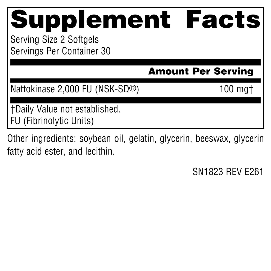 Source Naturals NSK-SD Nattokinase 50 mg - 60 Softgels - image 2