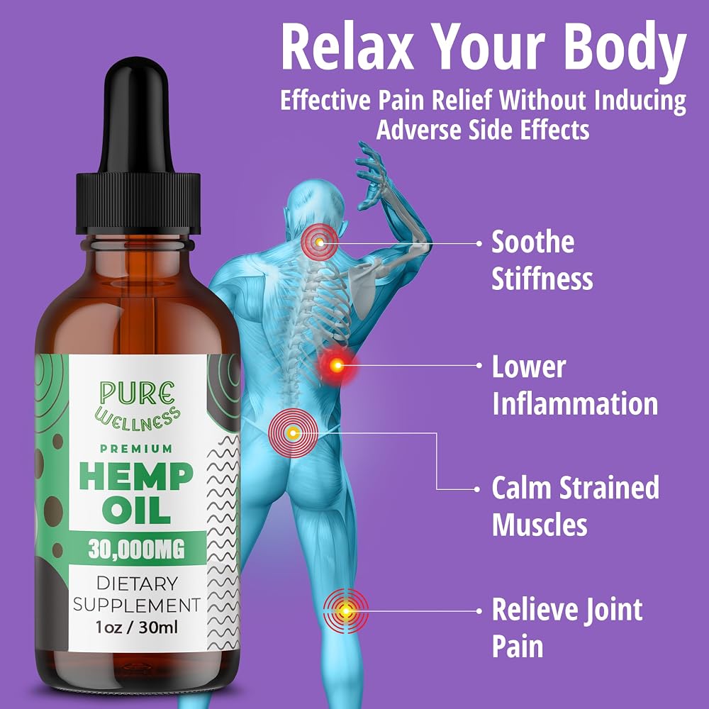 Pure Wellness Hemp Seed Oil Omega 3-6-9 - 6 Pack - image 6