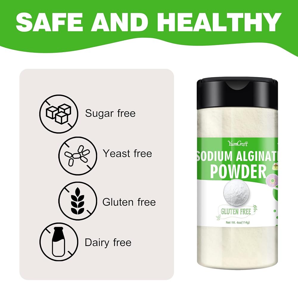 YumCraft Sodium Alginate Powder Food Grade Thickener - 4 oz - image 3