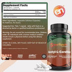 EarthNutri Acetyl-L-Carnitine 500mg - 90 Capsules - image 4