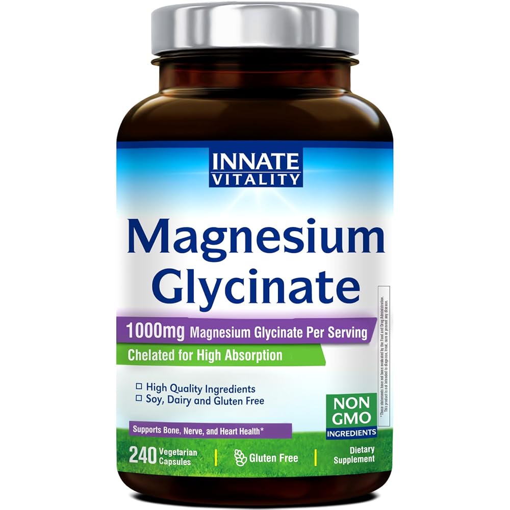 Innate Vitality Magnesium Glycinate 1000mg - 240 Capsules