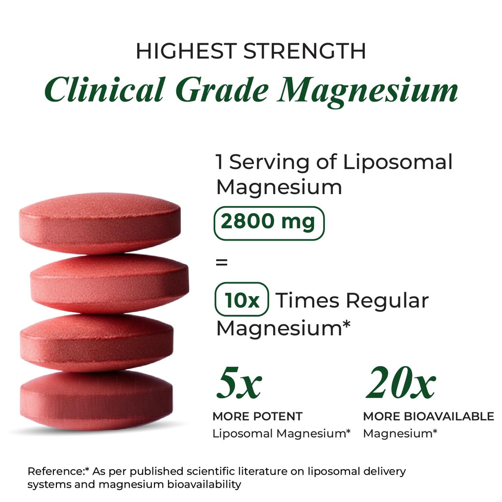 Himalayan Organics Vlado's Magnesium Supplement 2800mg - 60 Vegetarian Capsules - image 2