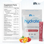 IDLife Hydrate Electrolyte Replacement Powder Fruit Punch - 15 Sticks - image 2