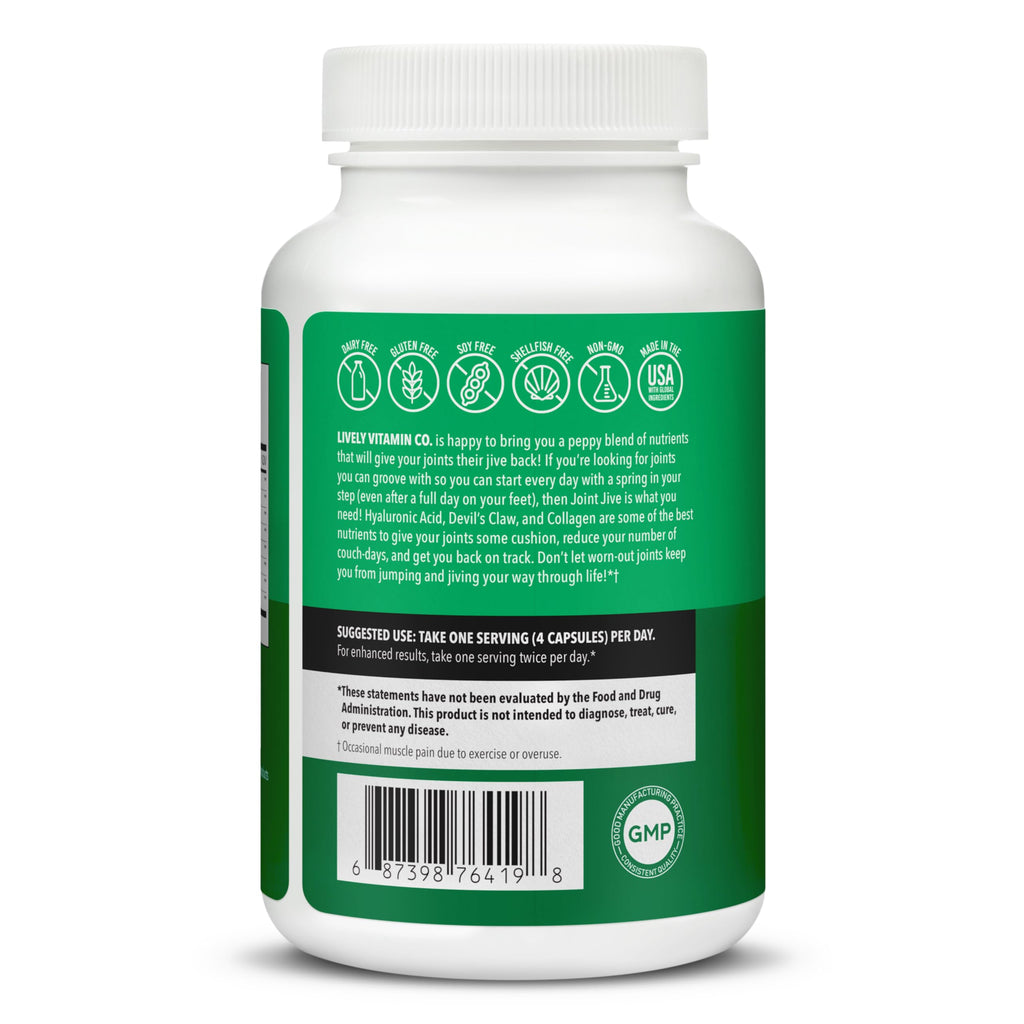 LIVELY VITAMIN CO. Joint Jive Joint Support - 120 Capsules - image 3