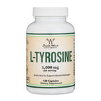 Double Wood Supplements L-Tyrosine 1,000mg Focus & Mood Support - 120 Capsules - image 5