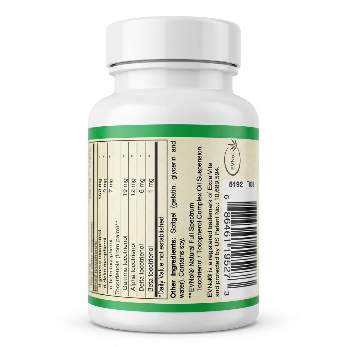 AlchePharma Perfect E - Patented EVNol® Brand tocotrienols Full