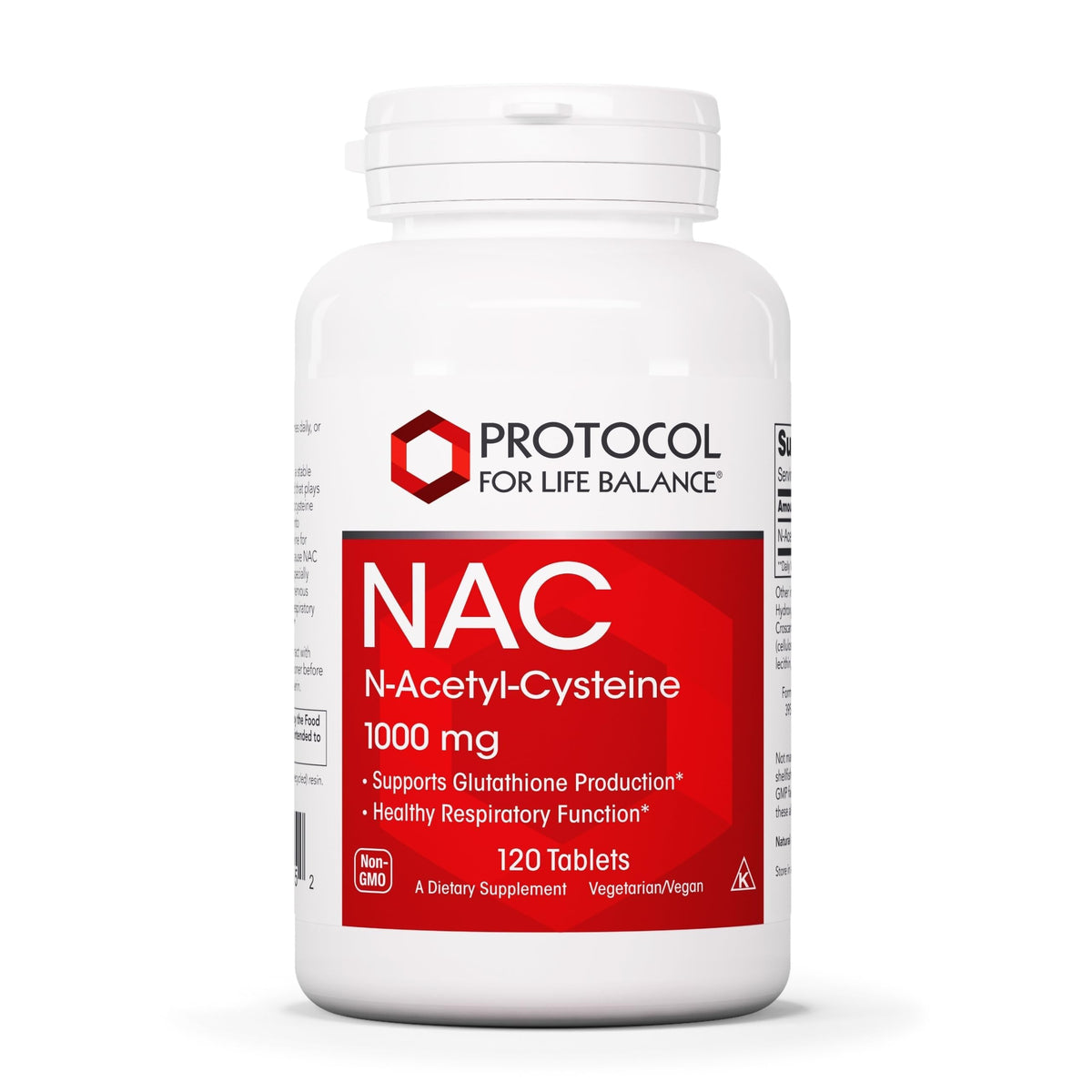 PROTOCOL FOR LIFE BALANCE NAC 1000 mg Respiratory Support - 120 Tablets