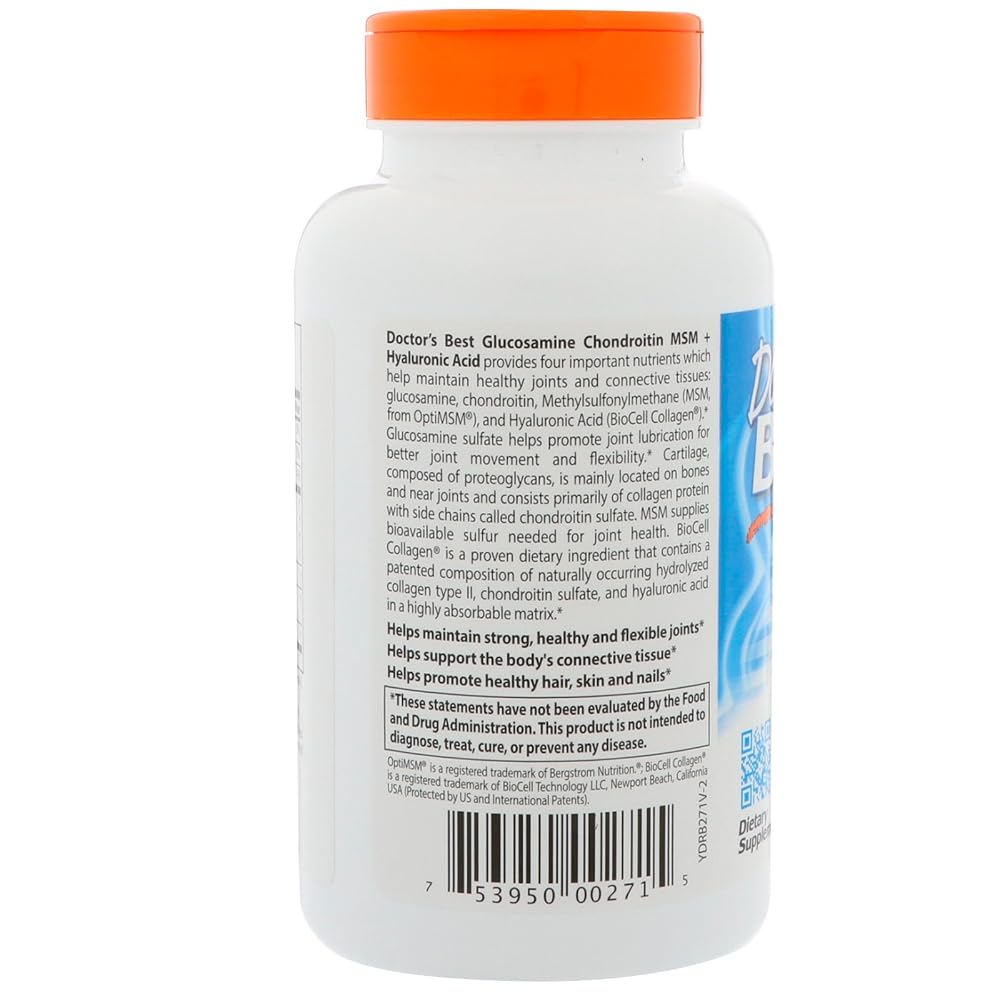 Doctor's BEST Glucosamine Chondroitin MSM Hyaluronic Acid - image 4