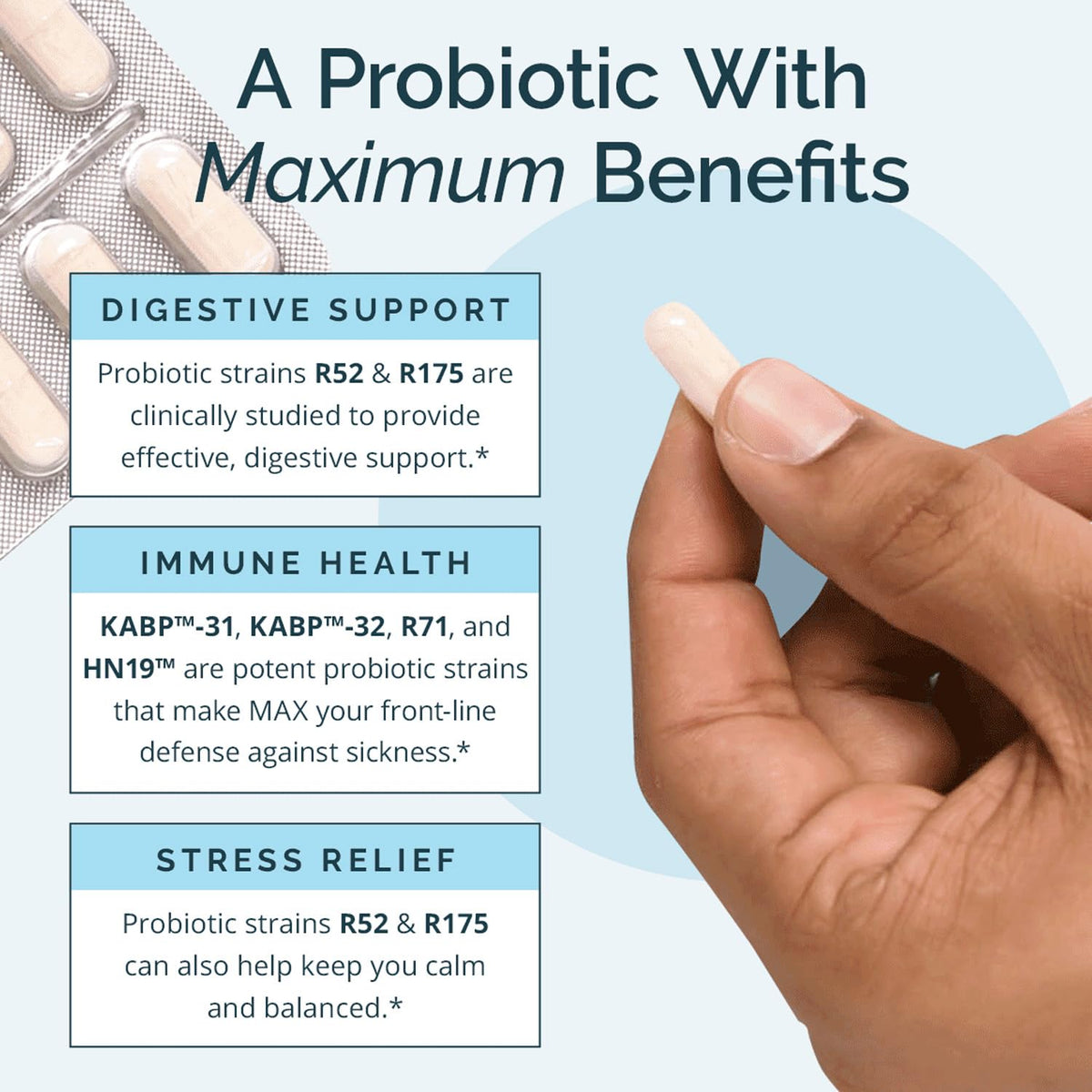 BrainMD ProBrainBiotics MAX Probiotic Capsules - 30 Count - image 2