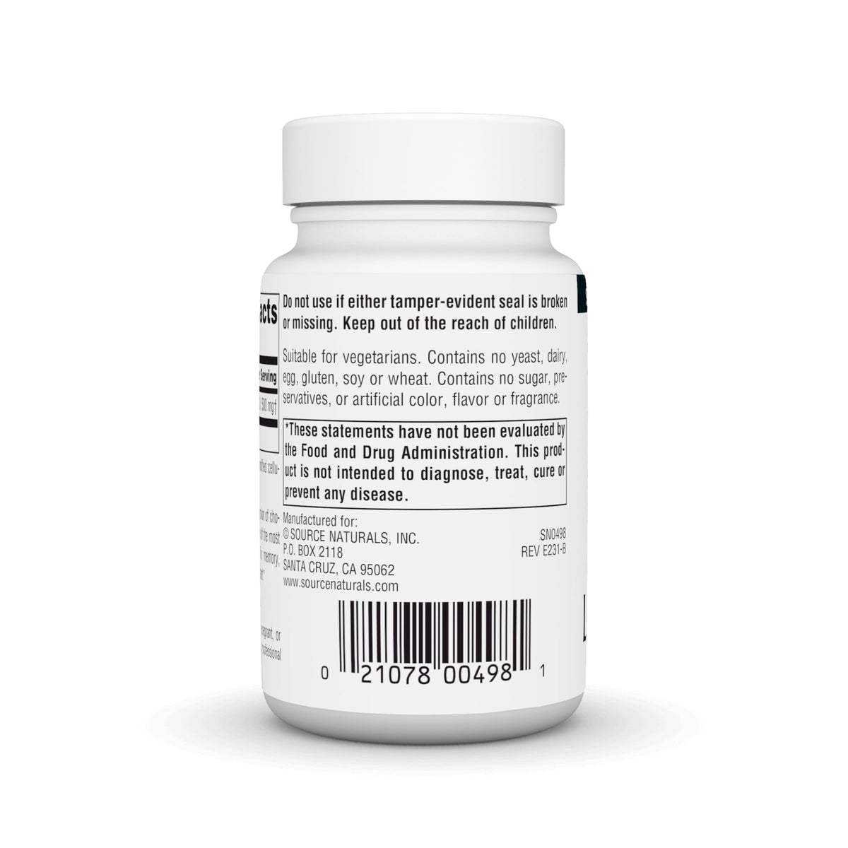 Source Naturals Acetyl L-Carnitine 500mg