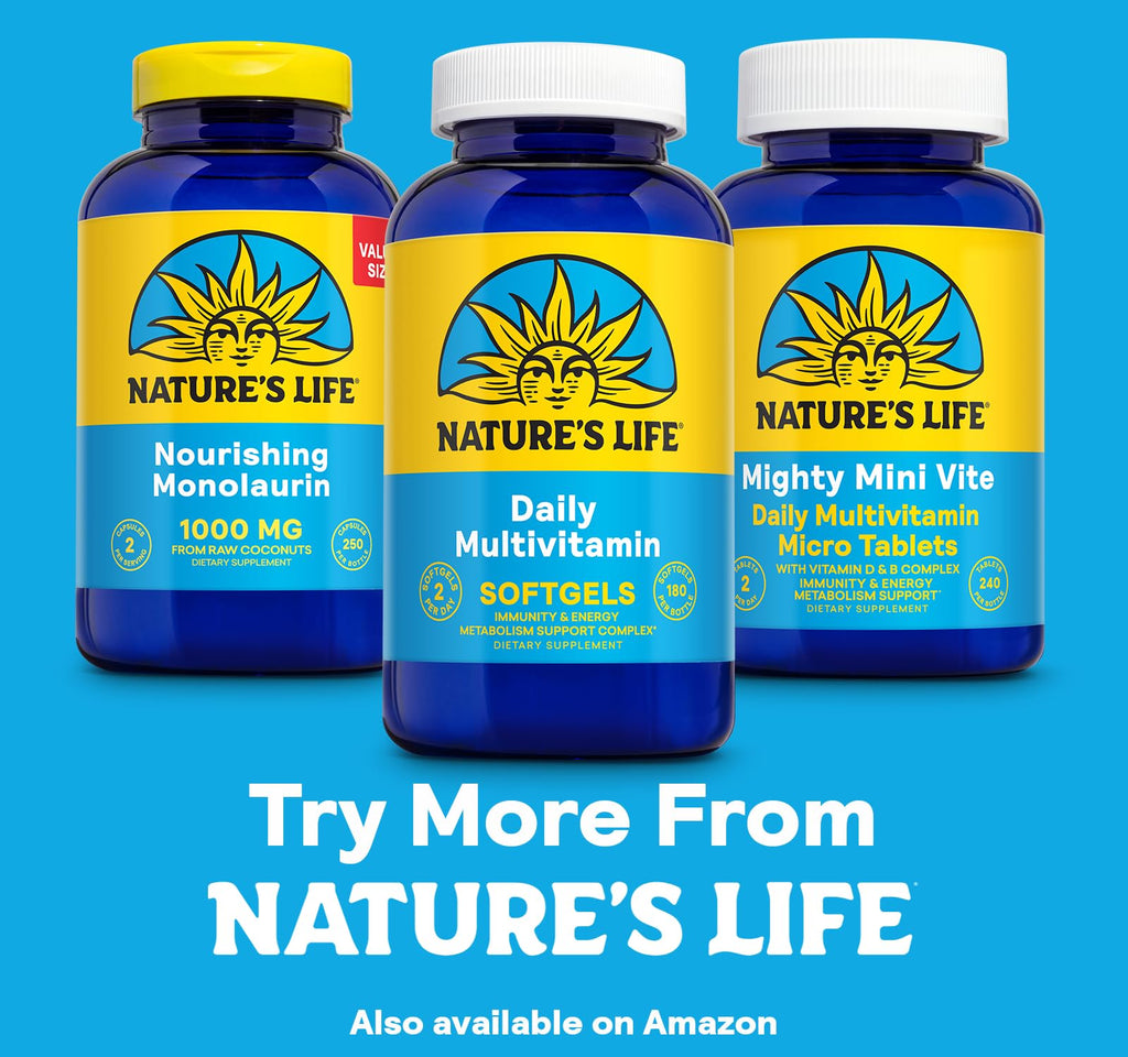 Nature's Life Soft Gelatin Multiple Complete Daily Multivitamin - 180 Softgels - image 7