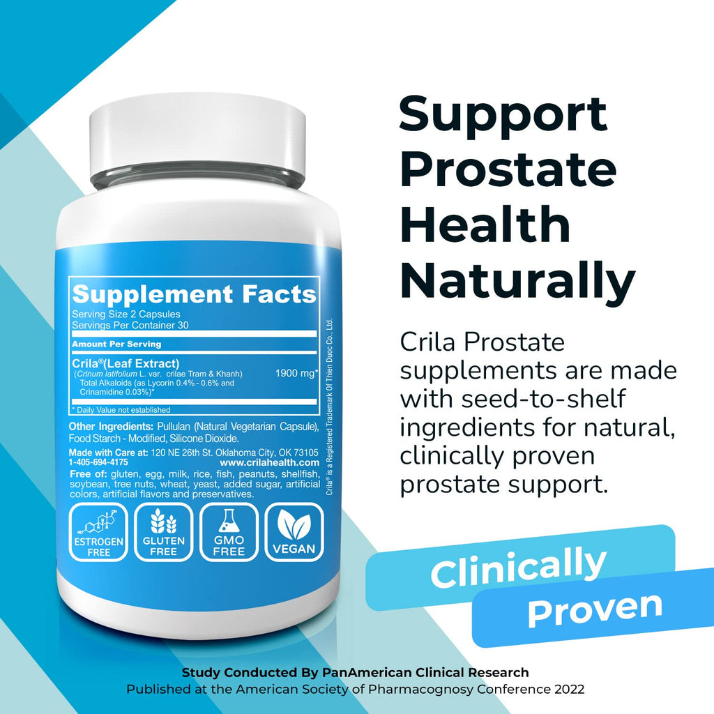 CRILA Prostate Supplement for Men - 60 Capsules - image 4