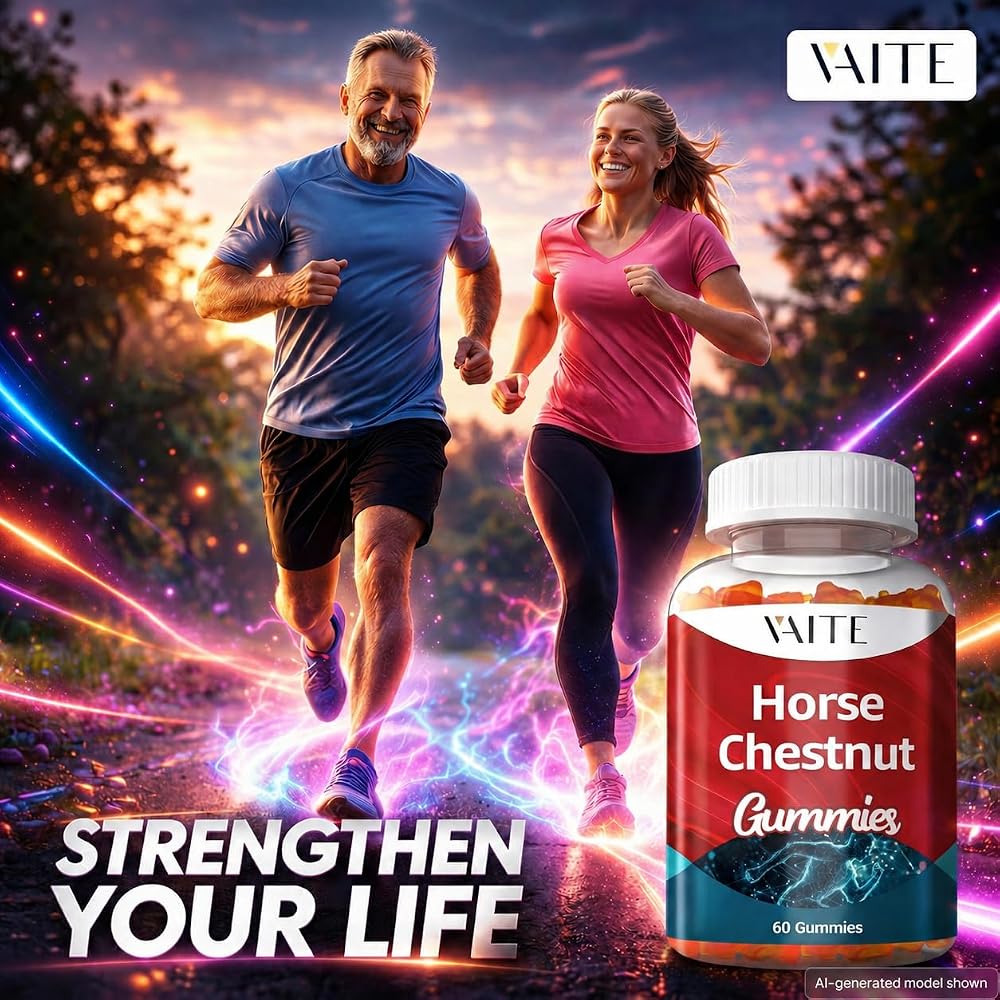 VAITE Horse Chestnut Extract Gummies Vein Support - 60 Count - image 6