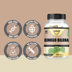 Happi Mi Nutrition Ginkgo Biloba 1800mg Memory Support - 120 Capsules - image 5