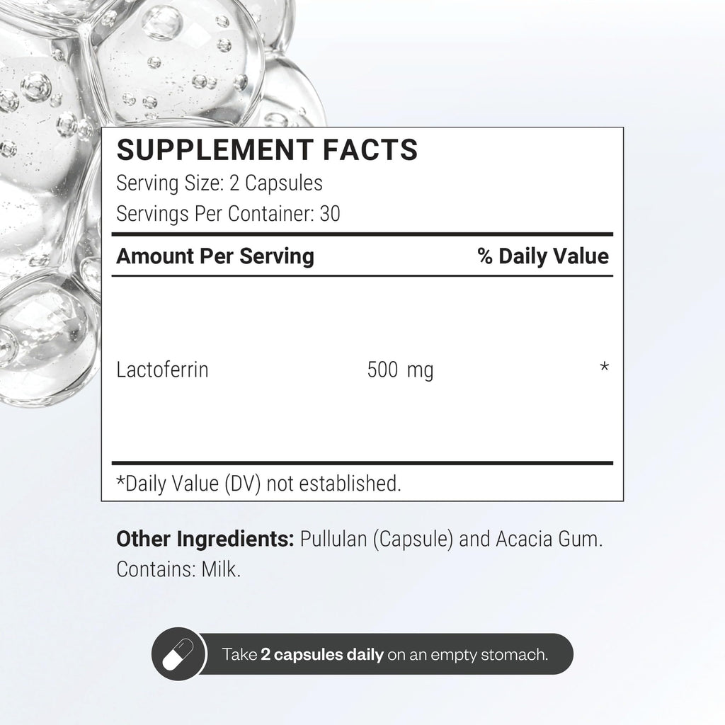 Supersmart Lactoferrin 500 mg Immune Support - 60 Vegetarian Capsules - image 4