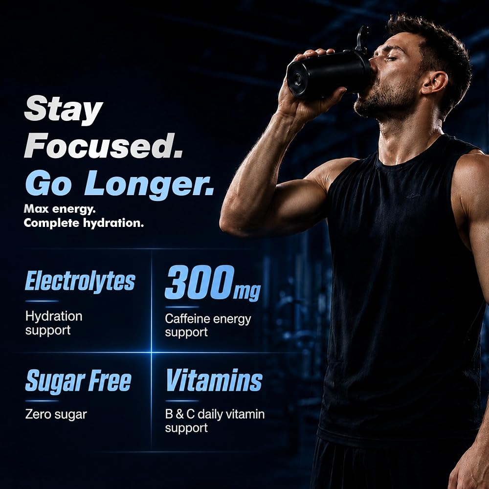 IV FLUID MAX Electrolyte Powder Packets with Caffeine - 16 Sticks - image 2