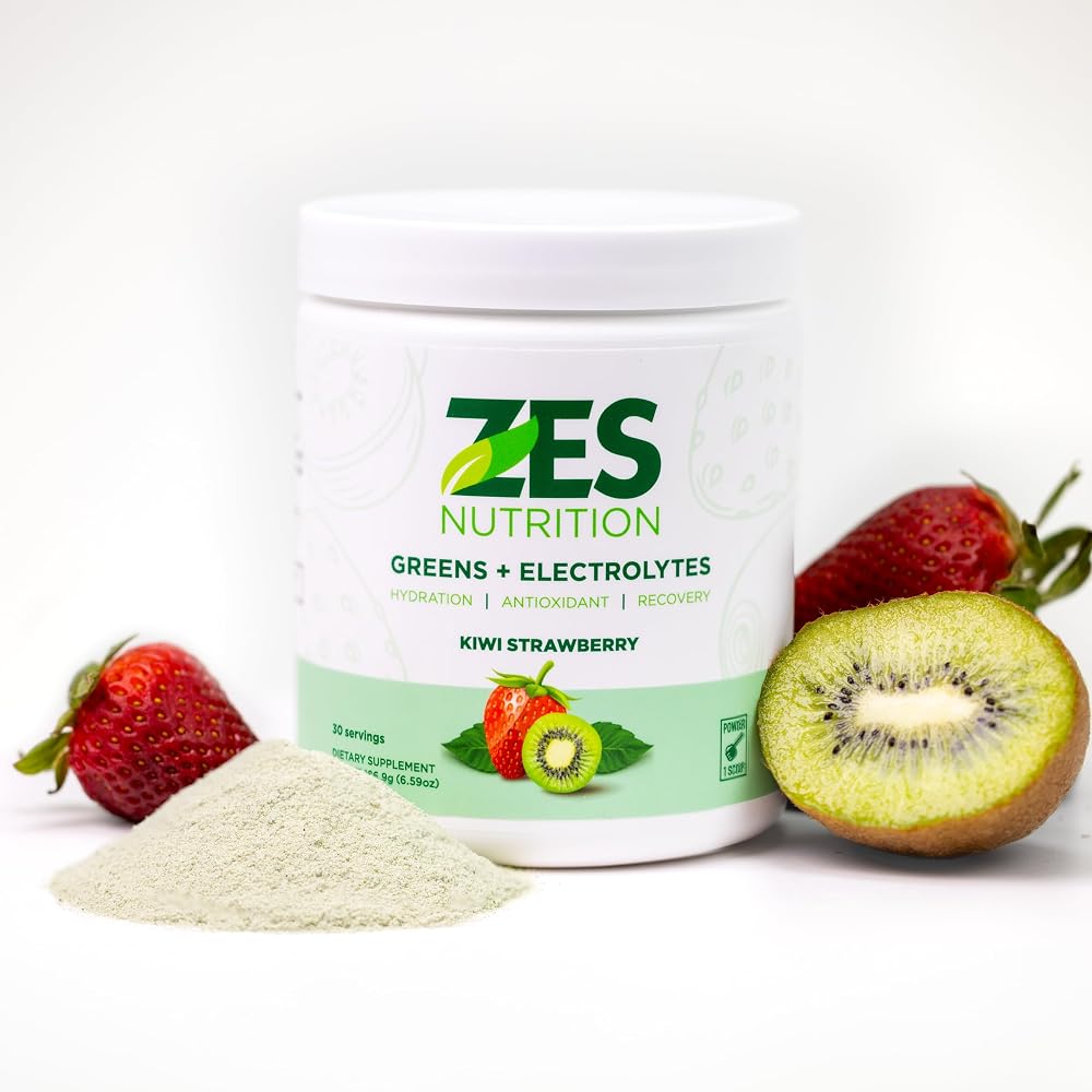 ZES Nutrition Greens + Electrolytes Powder Kiwi Strawberry - 6.59 oz - image 6