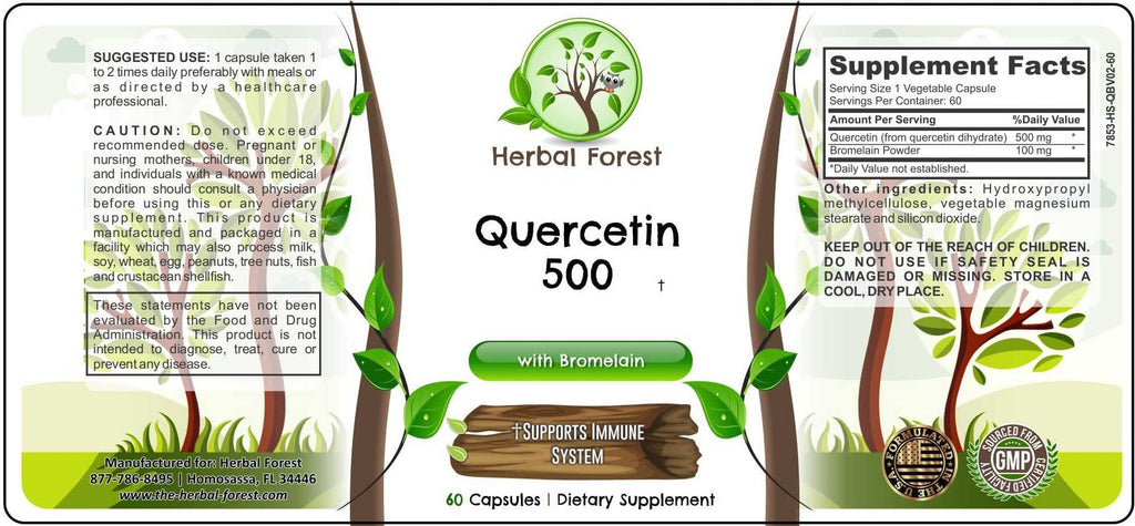 Herbal Forest Quercetin 500 - 60 Capsules - image 4