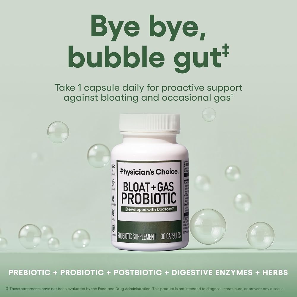 Physician's CHOICE Bloat & Gas Probiotic 5-in-1 - 30 Capsules - image 2