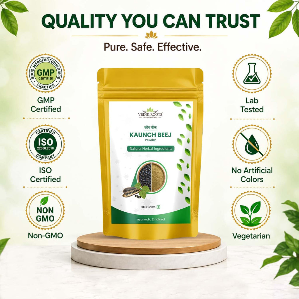 VEDIKROOTS Kaunch Beej Powder for Strength and Stamina - 100g - image 7