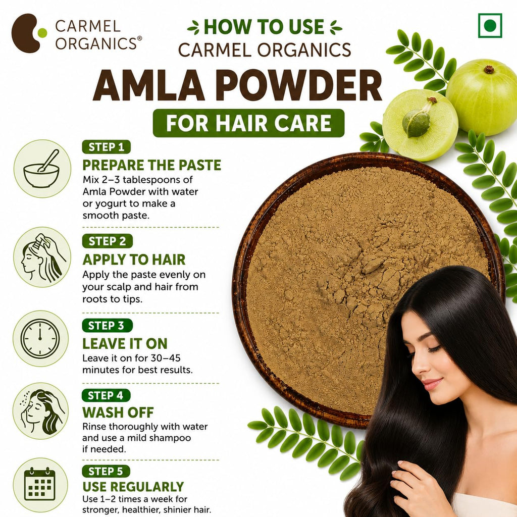 CARMEL ORGANICS Amla Fruit Powder - 8 Ounces - image 5