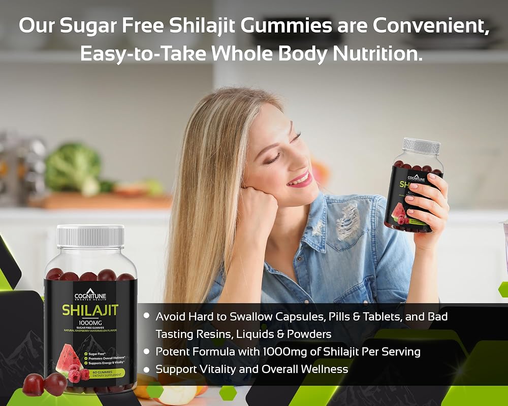 CogniTune Pure Himalayan Shilajit Gummies - 60 Count - image 3