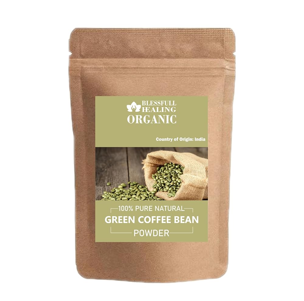 Blessfull Healing Organic Green Coffee Bean Powder 100% Pure Natural