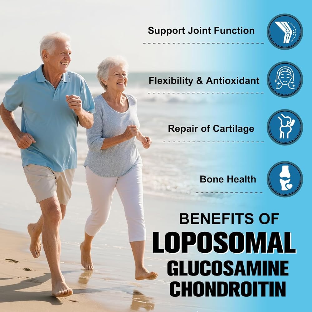 Totaria Liposomal Glucosamine Chondroitin MSM Joint Support - 120 Capsules - image 3
