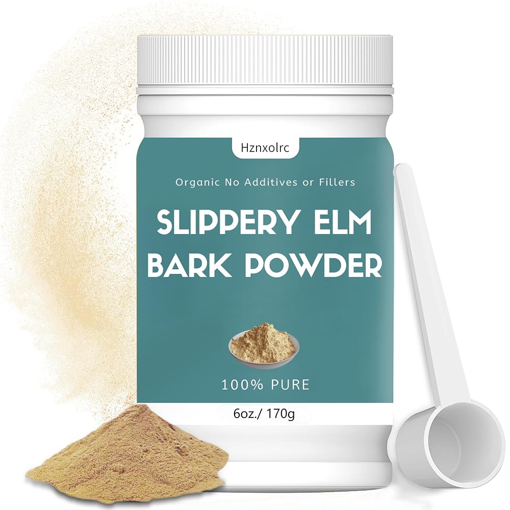 Hznxolrc Organic Slippery Elm Bark Powder - 6 oz