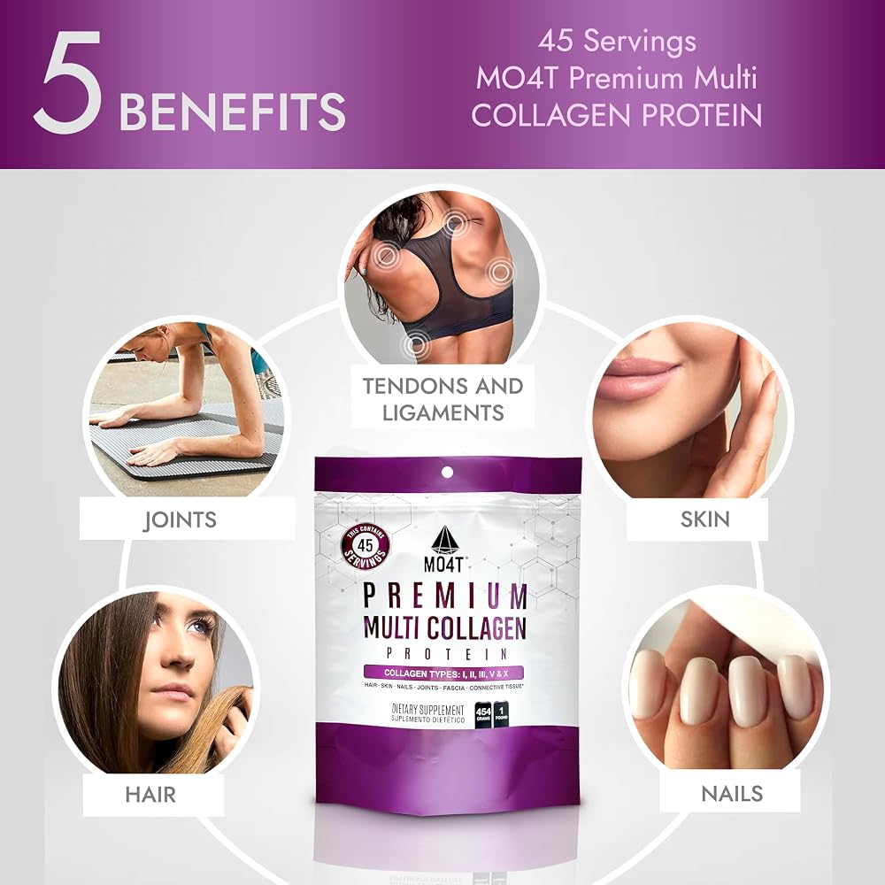 MOMOF4TRANSFORM Hydrolyzed Multi Collagen Powder - 1 Pound - image 3