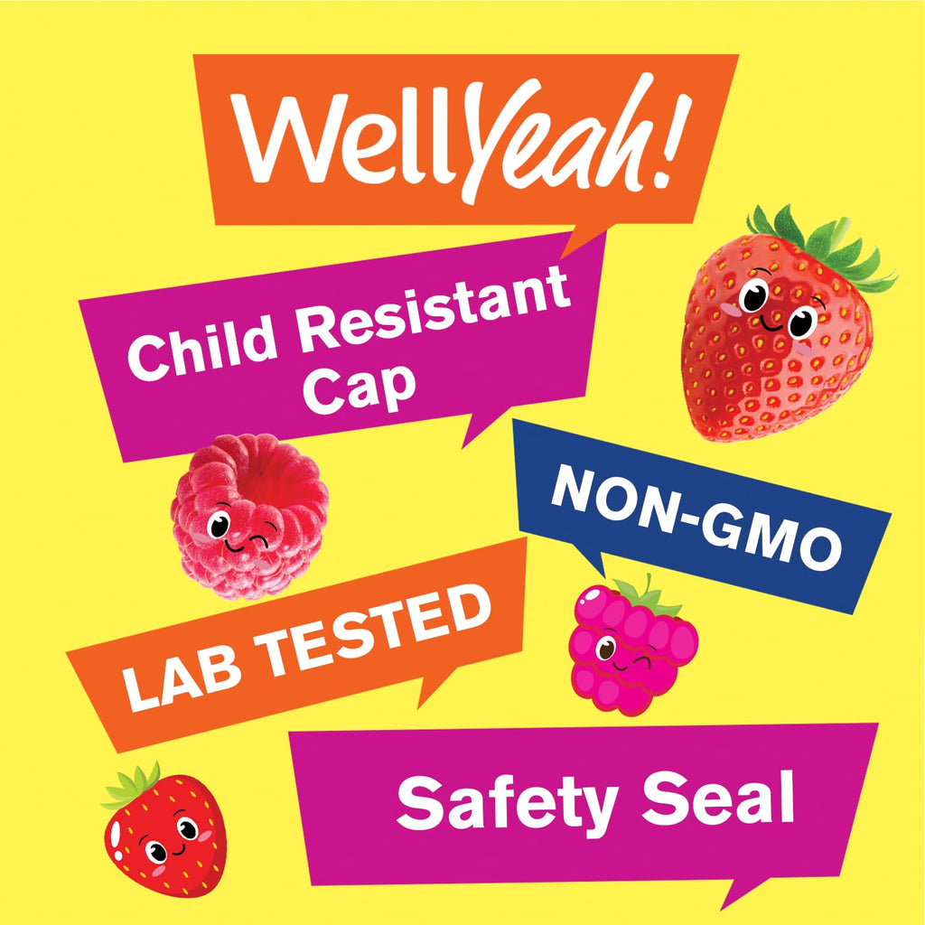 WellYeah Prebiotic Fiber Gummies for Kids Digestive Support - 60 Count - image 5
