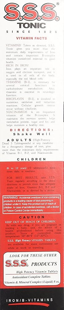 Naweti S.S.S. Tonic Liquid Iron Supplement - 3 x 20 oz - image 4