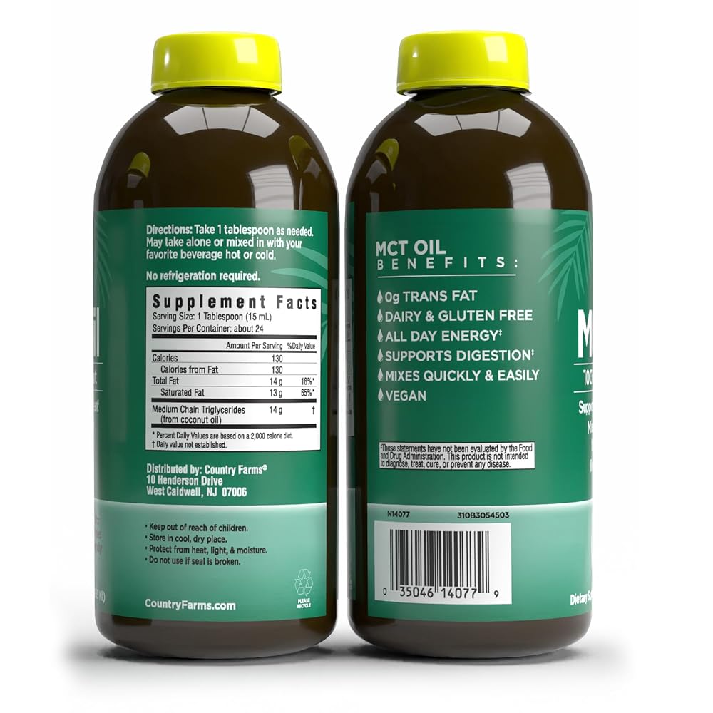 Country Farms MCT Oil Brain and Body Fuel - 12 Fl Oz - image 2